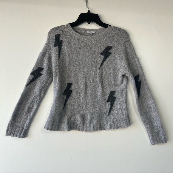 SOLD perci lightning bolt knit alpac wool sweater - Picture 3 of 6